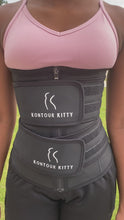 Load and play video in Gallery viewer, Kontour Kitty Black Belt Waist Trainer

